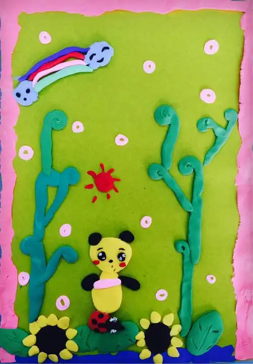 29周六下午,金凤路校区,水墨艺趣班《轻粘土装饰画》-来自跟我学美术