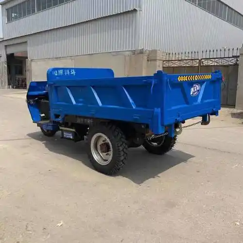 圣成厂家工地农用三轮车28马力工程液压自卸柴油三轮车图片