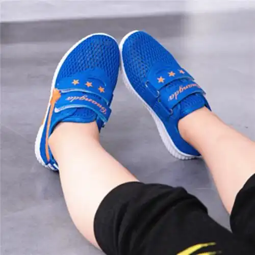 2017童鞋男童休闲鞋儿童运动鞋男软底中大童春夏季网面透气跑步鞋