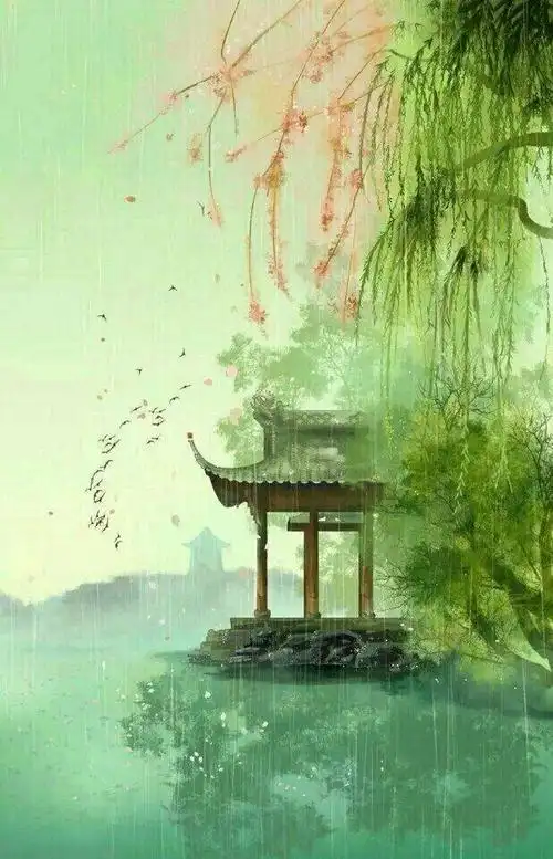 有没有一种水墨画的感觉……关于【简约古风风景图】:简约古风风景图