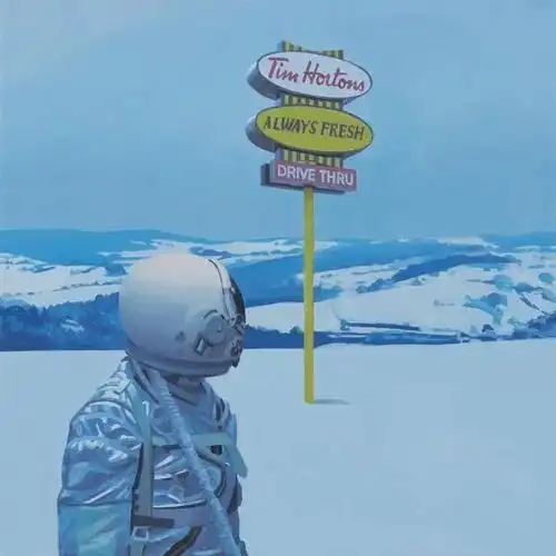 scott listfield笔下"孤单宇航员"系列头像的深邃