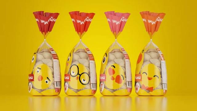 强对比表情包,极具创意的零食包装设计