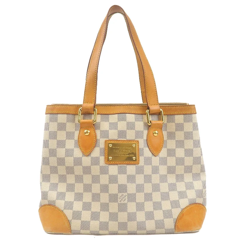 Louis Vuitton Capucines bags with smooth calfskin leather for luxuryLouis Vuitton Damier Azur Hampstead PM Hand Bag N51207