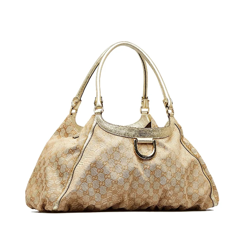 Women Gucci bags with a zippered interior pocketWomen Gucci bags with a zippered interior pocketGucci GG Canvas Abbey D-Ring Shoulder Bag (2AQsfI)