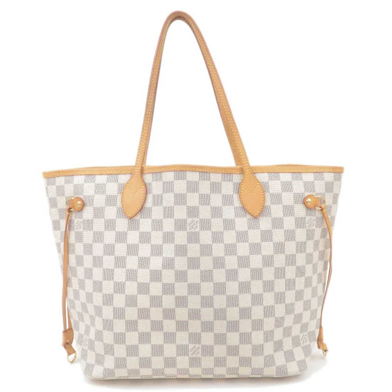 Louis Vuitton Capucines bags with smooth calfskin leather for luxuryLouis Vuitton Damier Azur Neverfull MM Tote Bag N51107