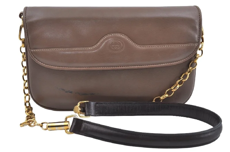 Gucci tote bags for women with a water - resistant coatingGucci tote bags for women with a water - resistant coatingAuthentic GUCCI Shoulder Cross Body Bag Purse GG Leather Brown L0337