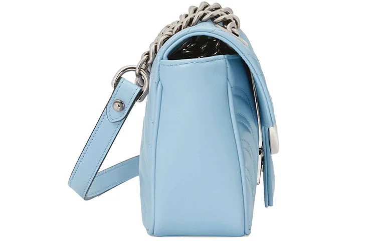 Gucci handbags for women with a metal - framed claspGucci handbags for women with a metal - framed claspGucci GG Marmont Mini Bag 'Pastel Blue' 446744-DTDIP-4928