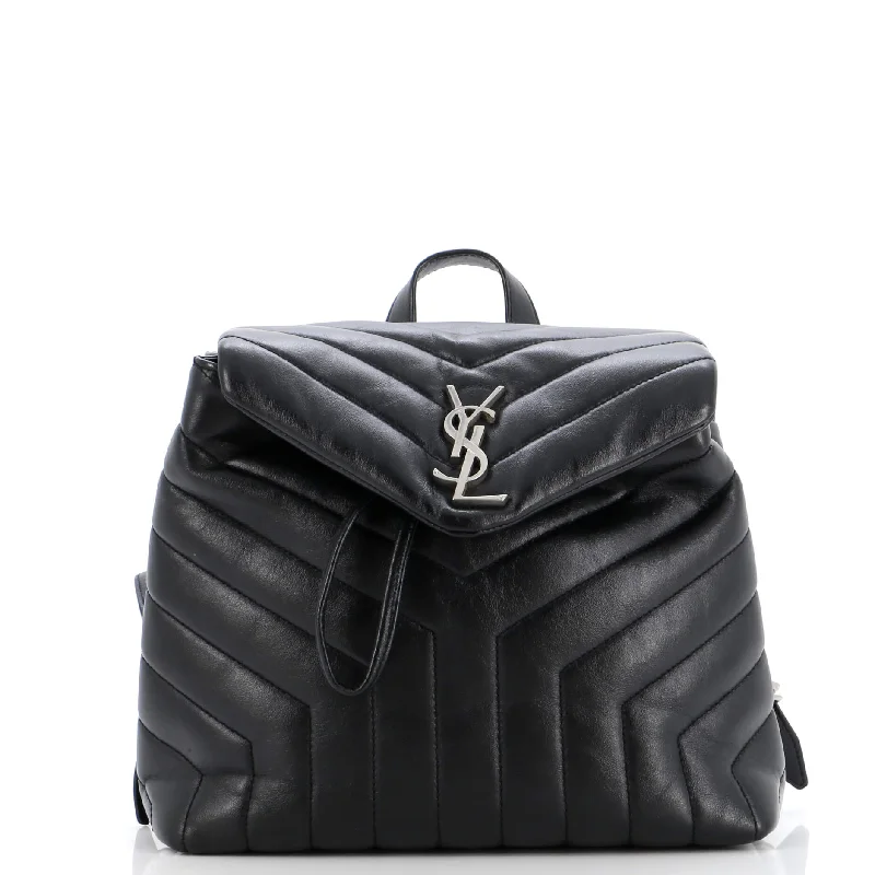 LouLou Backpack Matelasse Chevron Leather Small