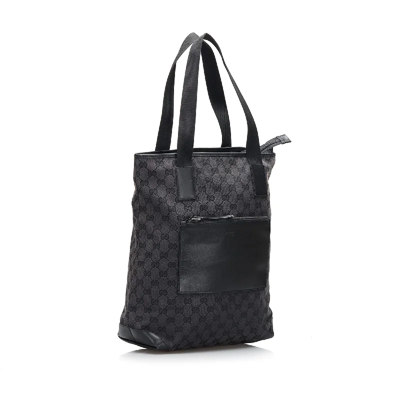 Gucci tote bags for women with a printed Gucci logoGucci tote bags for women with a printed Gucci logoGucci GG Canvas Tote (SHG-AtlGKp)