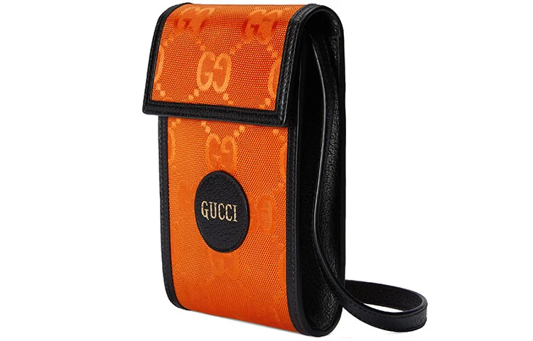 Women Gucci bags with a zippered interior pocketWomen Gucci bags with a zippered interior pocketGUCCI Off The Grid OTG Environmental Friendly Series Logo Leather Logo Nylon Shoulder Messenger Bag Mini Unisex / Orange / Black 625599-H9HAN-7560