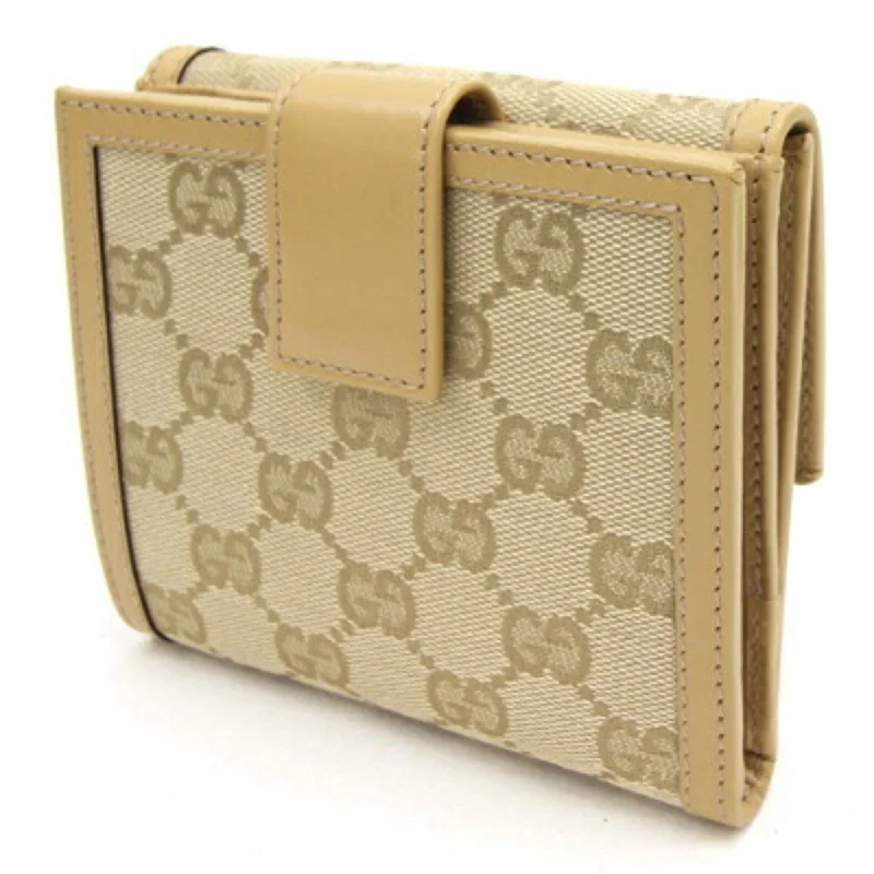 Ladies Gucci Dionysus bags with a star - shaped charmLadies Gucci Dionysus bags with a star - shaped charmGUCCI W Wallet GG 233053 Beige Canvas Leather Ladies Sherry Line