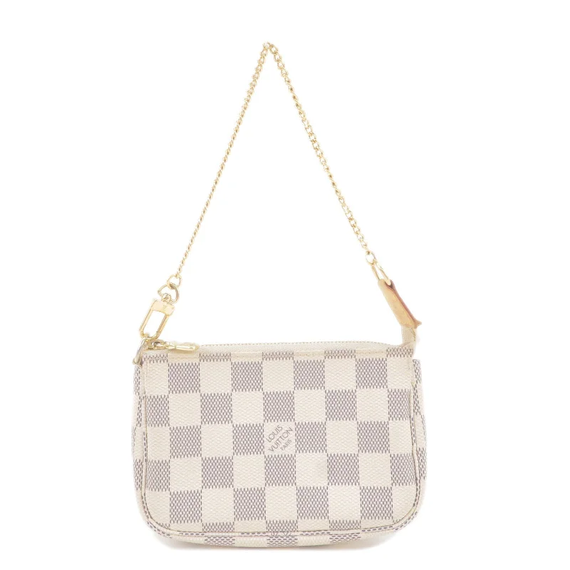 Louis Vuitton Alma bags with a detachable shoulder strap for versatilityLouis Vuitton Damier Azur Mini Pochette Accessoires Pouch N58010