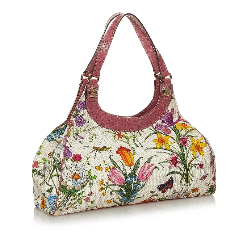 Women Gucci bags with a zip - around closure for securityWomen Gucci bags with a zip - around closure for securityGucci Flora Canvas Shoulder Bag (28350)