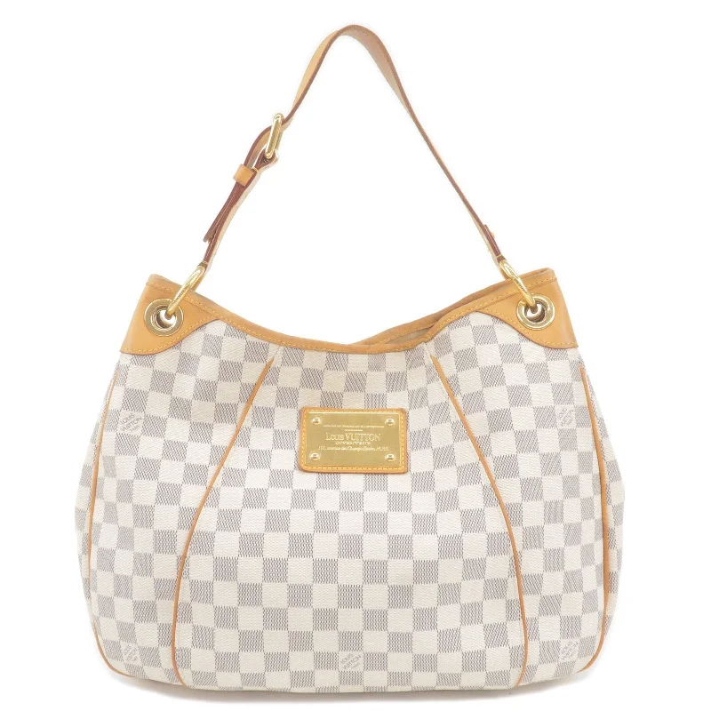 Louis Vuitton Twist bags with the iconic LV - turnlock closureLouis Vuitton Damier Azur Galliera PM Shoulder Bag N55215