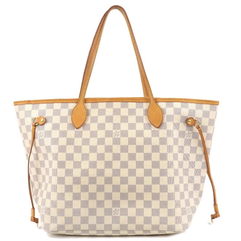 Medium - sized Louis Vuitton tote bags for work and shoppingLouis Vuitton Damier Azur Neverfull MM Tote Bag N51107