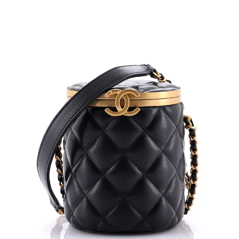 Crown Box Vanity Bag Quilted Lambskin Mini