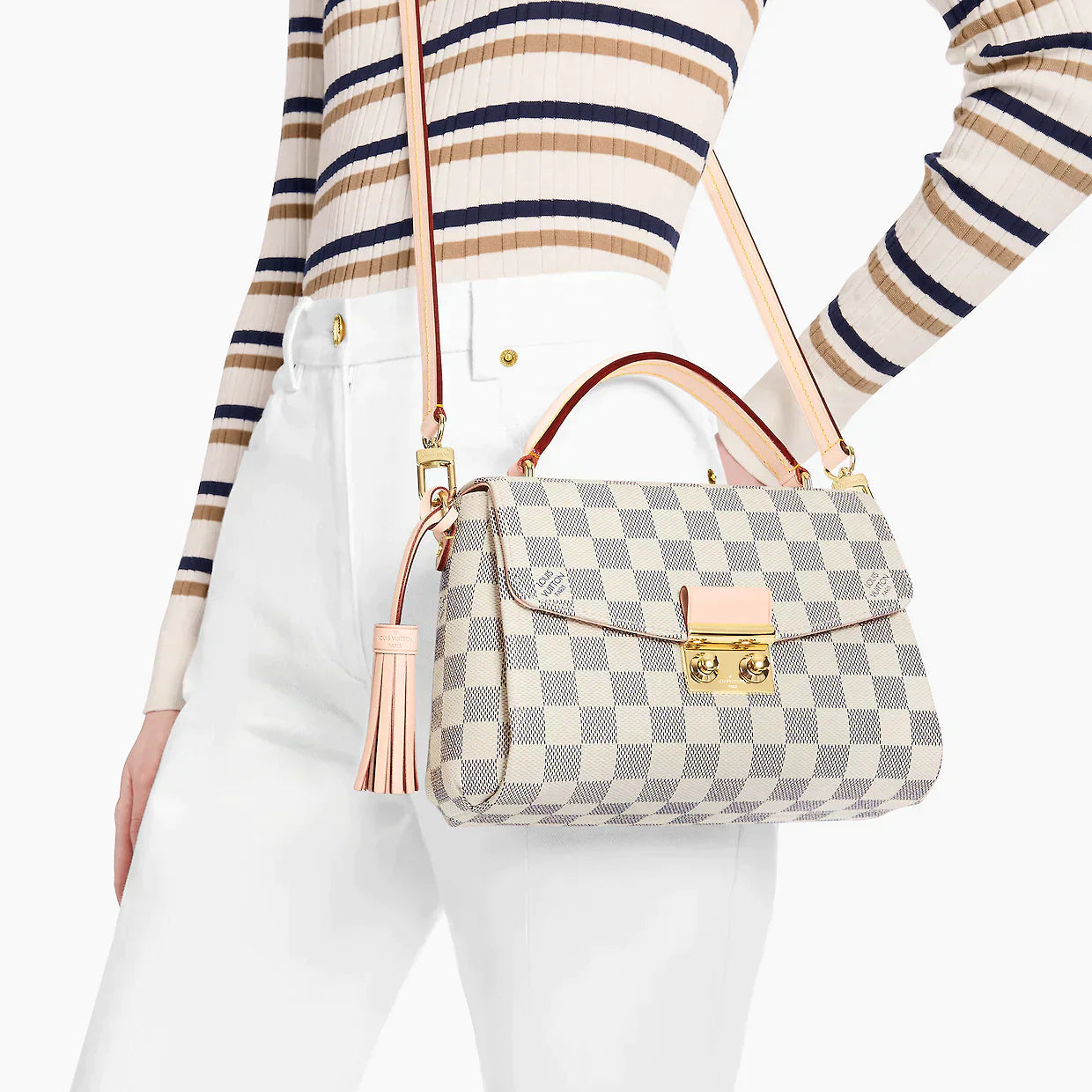 Louis Vuitton Neverfull bags with large capacity for everyday essentialsLouis Vuitton Croisette Damier Azur (RRP £1,400)