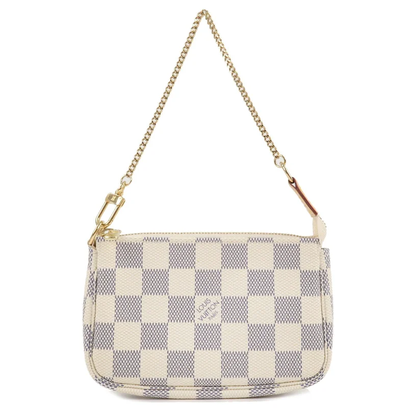 Louis Vuitton Neverfull bags with large capacity for everyday essentialsLouis Vuitton Damier Azur Mini Pochette Accessoires Pouch N58010