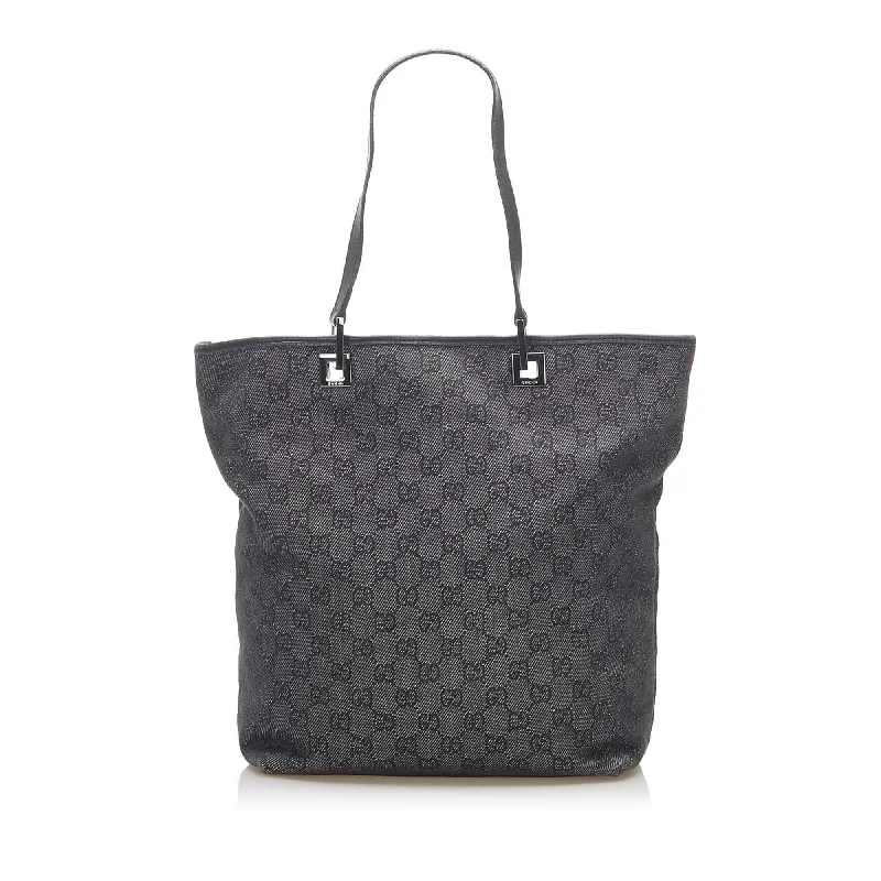 Women Gucci Sylvie bags with a leather - wrapped handleWomen Gucci Sylvie bags with a leather - wrapped handleGucci GG Canvas Tote  (SHG-16580)