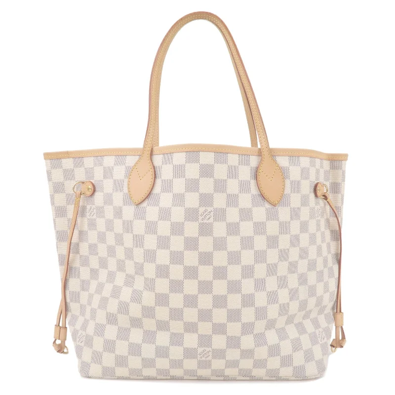 Small - sized Louis Vuitton Pochette Metis bags for a compact carryLouis Vuitton Damier Azur Neverfull MM Tote Bag Hand Bag N51107