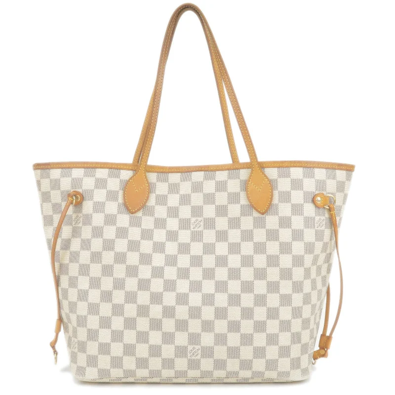 Louis Vuitton Neverfull bags with large capacity for everyday essentialsLouis Vuitton Damier Azur Neverfull MM Tote Bag N51107