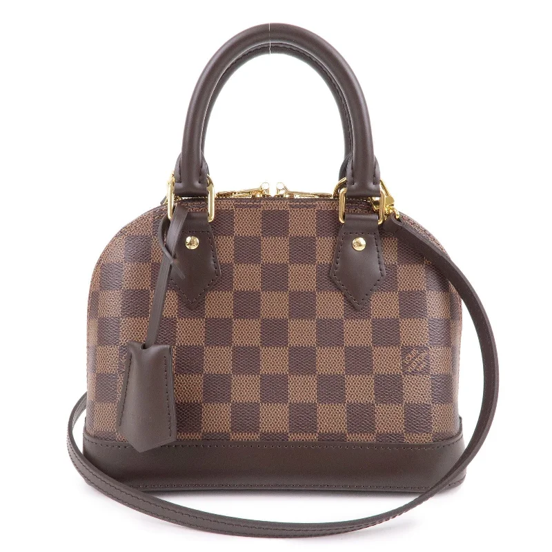 Louis Vuitton bags with a zippered interior pocket for better organizationLouis Vuitton Damier Alma BB 2Way Shoulder Bag Hand Bag N41221