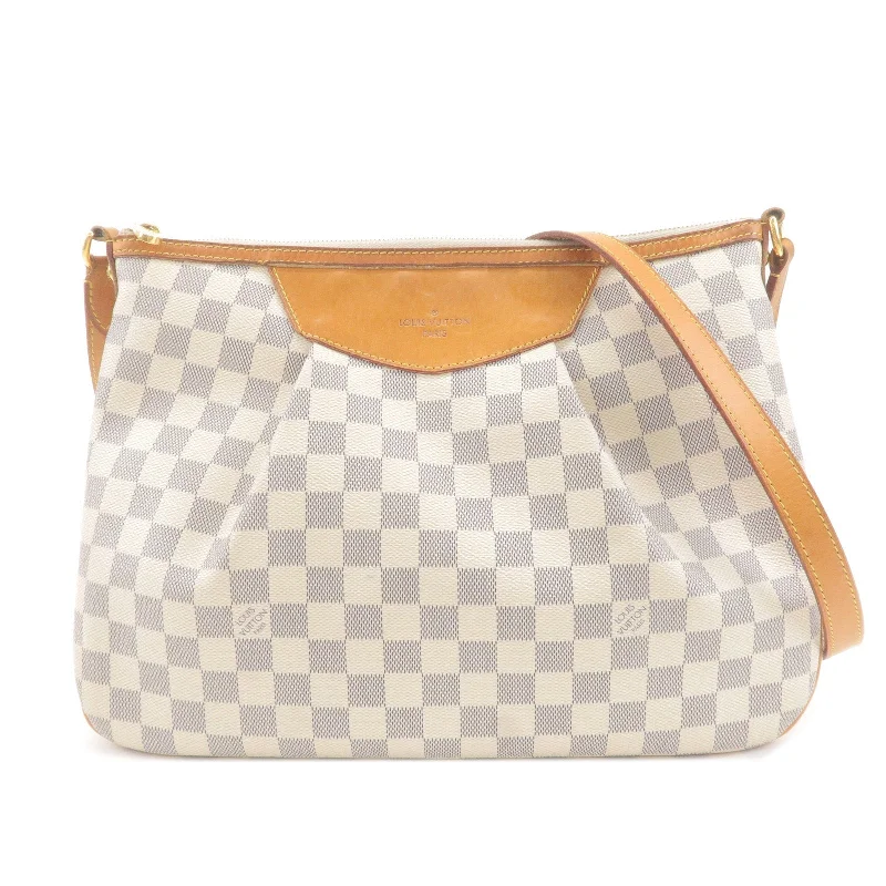 Louis Vuitton Alma bags with a detachable shoulder strap for versatilityLouis Vuitton Damier Azur Siracusa MM Shoulder Bag N41112