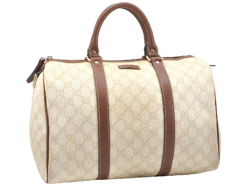 Gucci handbags for women with a back - zip pocketGucci handbags for women with a back - zip pocketAuthentic GUCCI Vintage Hand Boston Bag GG PVC Leather 193603 Beige 2785K