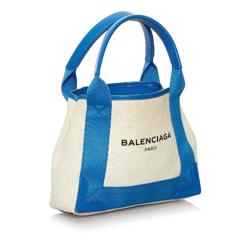 Balenciaga First medium size with gold - tone hardware accentsWhiteBalenciaga Neo Classic small size with gold - tone turnlockBalenciaga Navy Cabas XS Canvas Satchel (SHG-33098)