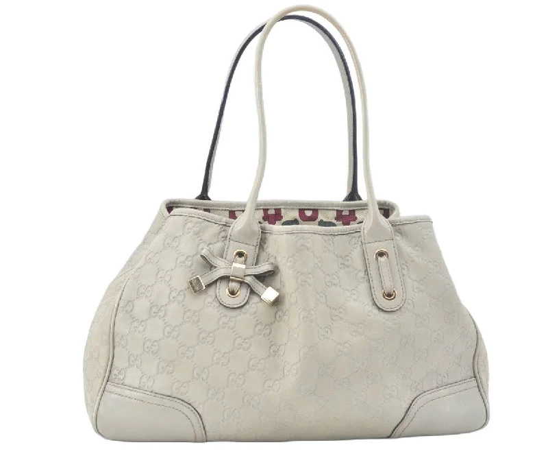 Women Gucci Sylvie bags with a leather - wrapped handleWomen Gucci Sylvie bags with a leather - wrapped handleAuth GUCCI Guccissima Princy Ribbon Shoulder Tote Bag GG Leather White L0394