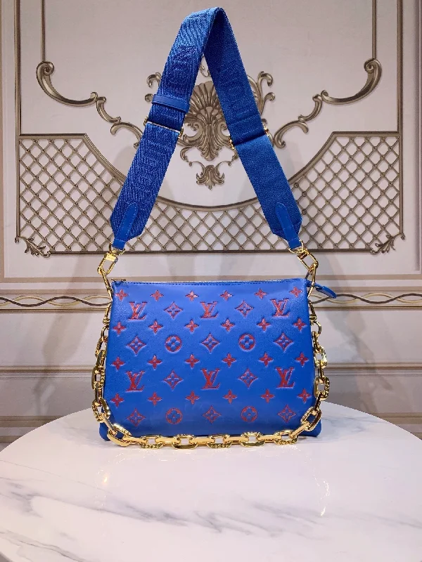 Louis Vuitton handbags with a beaded trim for a touch of glamourLouis Vuitton Coussin PM Bag