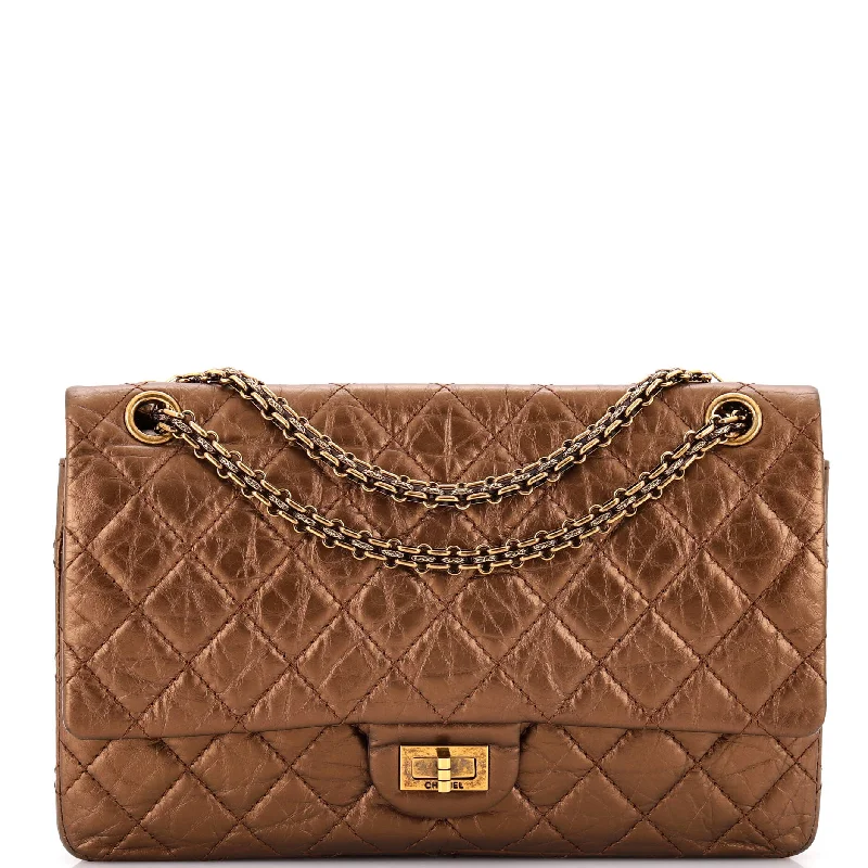 Reissue 2.55 Flap Bag Quilted Metallic Aged Calfskin 226