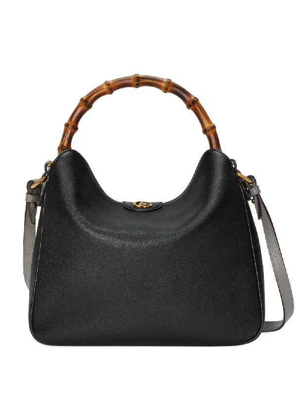 Women Gucci Sylvie bags with a leather - wrapped handleWomen Gucci Sylvie bags with a leather - wrapped handleGucci Women Diana Medium Leather Top Handle Nag