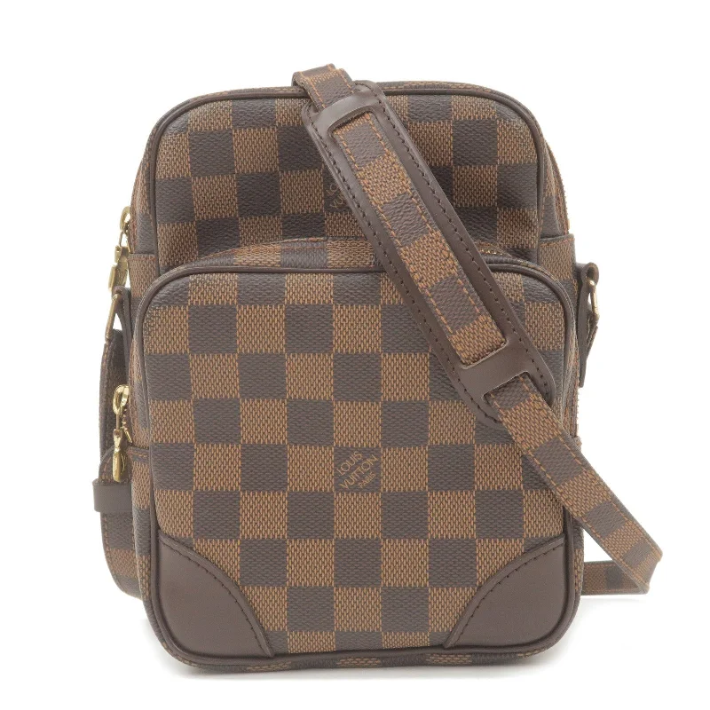 Louis Vuitton Alma bags featuring the signature top - handle designLouis Vuitton Damier Amazone Shoulder Bag SPO Brown N48074