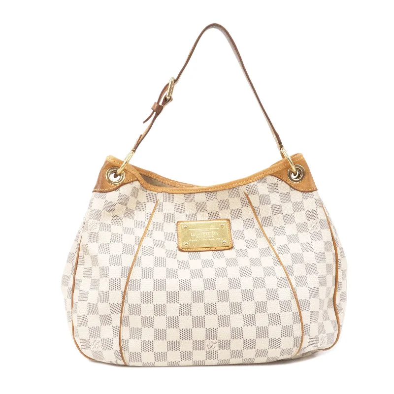 Louis Vuitton crossbody bags with adjustable shoulder straps for comfortLouis Vuitton Damier Azur Galliera PM Shoulder Bag N55215