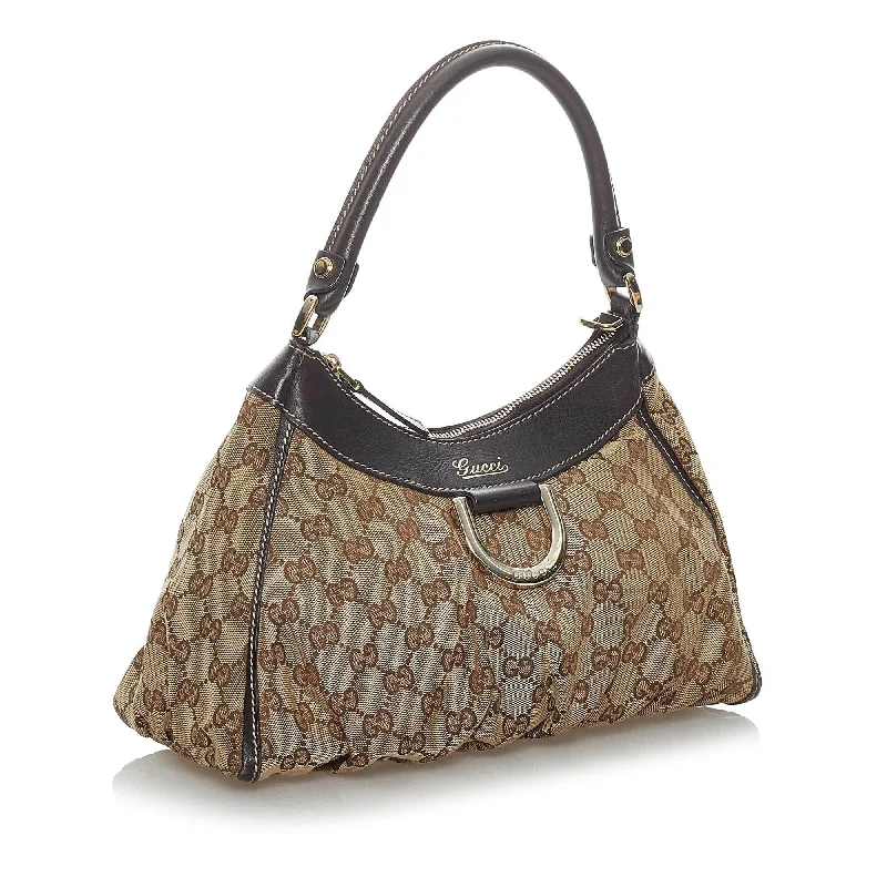 Ladies Gucci shoulder bags with a single - handle designLadies Gucci shoulder bags with a single - handle designGucci GG Canvas Abbey D-Ring Shoulder Bag (29860)