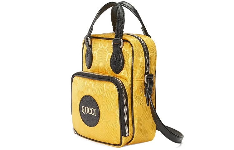 Gucci handbags for women with a metal - framed claspGucci handbags for women with a metal - framed claspGUCCI Off The Grid OTG Environmental Friendly Series Logo Leather Logo Nylon handbag Unisex / Yellow / Black 625850-H9HAN-7673