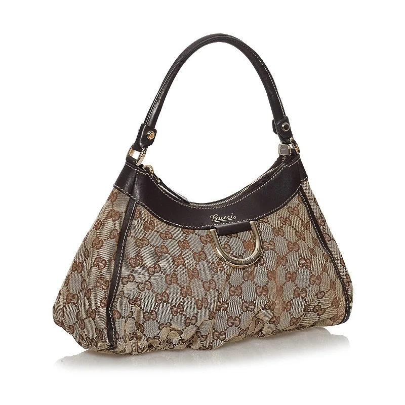 Gucci tote bags for women with a spacious interiorGucci tote bags for women with a spacious interiorGucci GG Canvas Abbey D-Ring Shoulder Bag (30748)