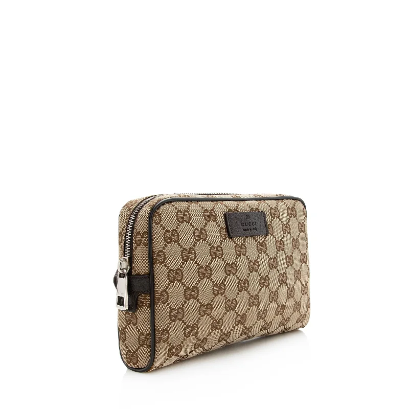 Women Gucci crossbody bags with a keychain holderWomen Gucci crossbody bags with a keychain holderGucci GG Canvas Belt Bag (22638)