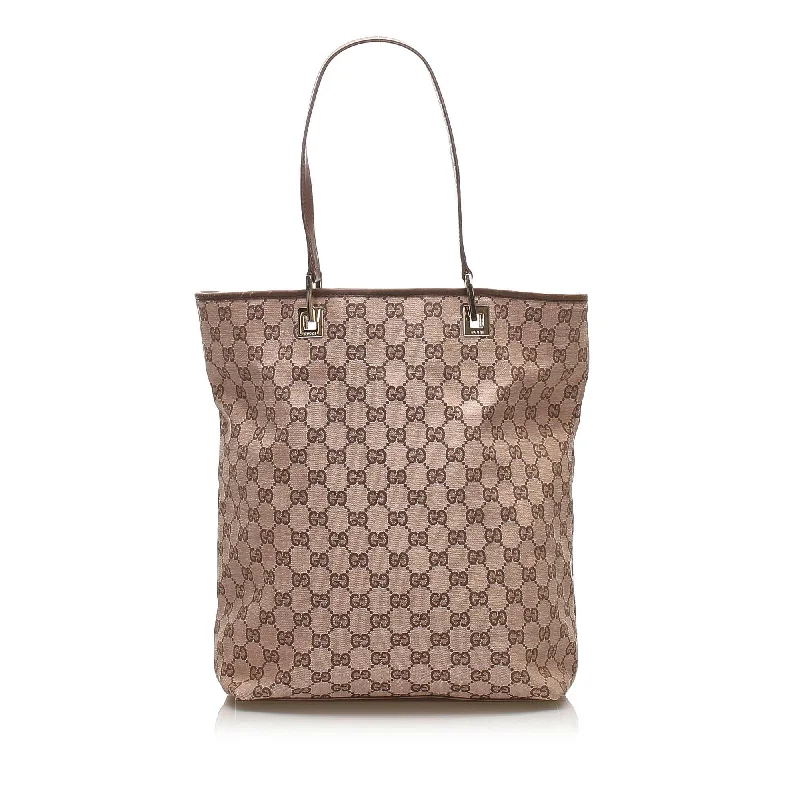 Women Gucci bags with a detachable mirror insideWomen Gucci bags with a detachable mirror insideGucci GG Canvas Tote Bag (SHG-14055)