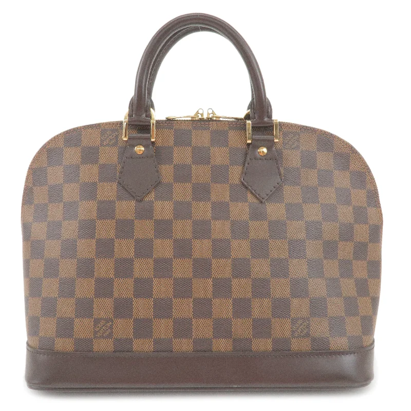 Louis Vuitton bags with a front - flap pocket for quick - access itemsLouis Vuitton Damier Alma PM Hand Bag N51131