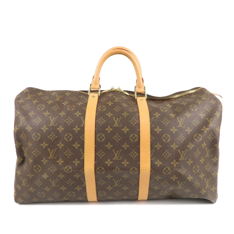 Louis Vuitton Capucines bags with smooth calfskin leather for luxuryLouis Vuitton Monogram Keep All 55 Boston Bag Brown M41424