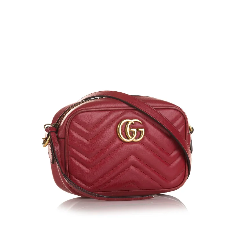 Women Gucci bags with a front - zip pocket for small itemsWomen Gucci bags with a front - zip pocket for small itemsGucci GG Marmont Crossbody Bag (SHG-36842)