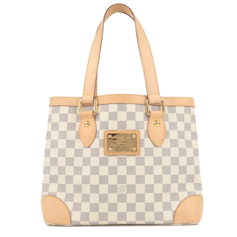 Small - sized Louis Vuitton Pochette Metis bags for a compact carryLouis Vuitton Damier Azur Hampstead PM Tote Bag N51207