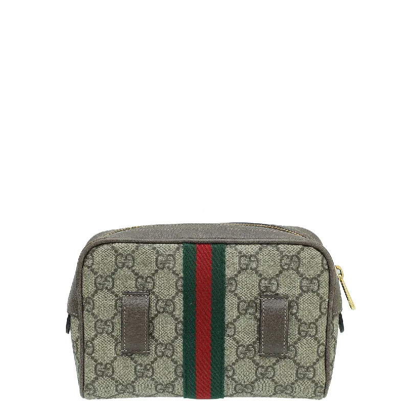 Women Gucci crossbody bags with a printed floral patternWomen Gucci crossbody bags with a printed floral patternGucci Bicolor GG Supreme Ophidia Small Belt Bag