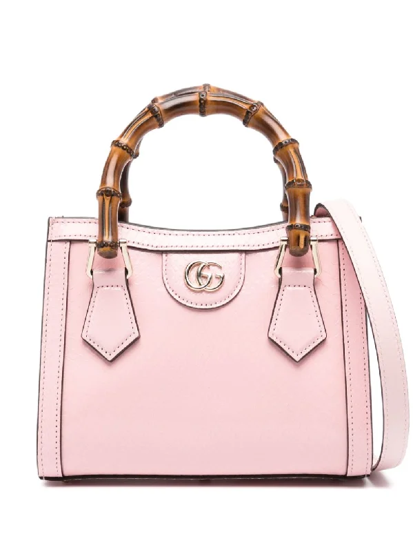 Women Gucci Sylvie bags with a monogram - embossed leatherWomen Gucci Sylvie bags with a monogram - embossed leatherGucci Women Diana Small Leather Tote Bag