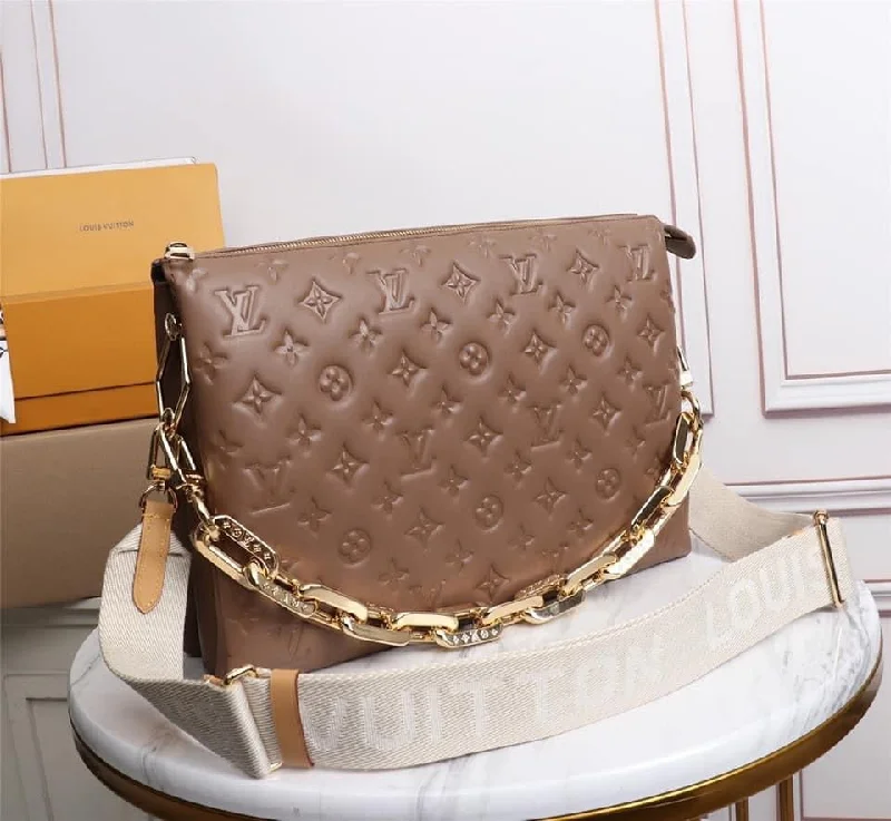 Louis Vuitton bags with a front - flap pocket for quick - access itemsLouis Vuitton Coussin PM Bag