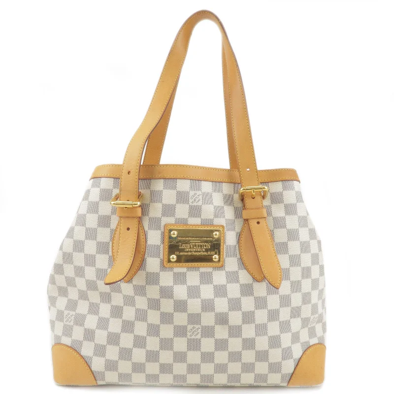 Louis Vuitton Capucines bags with smooth calfskin leather for luxuryLouis Vuitton Damier Azur Hampstead MM Hand Bag N51206