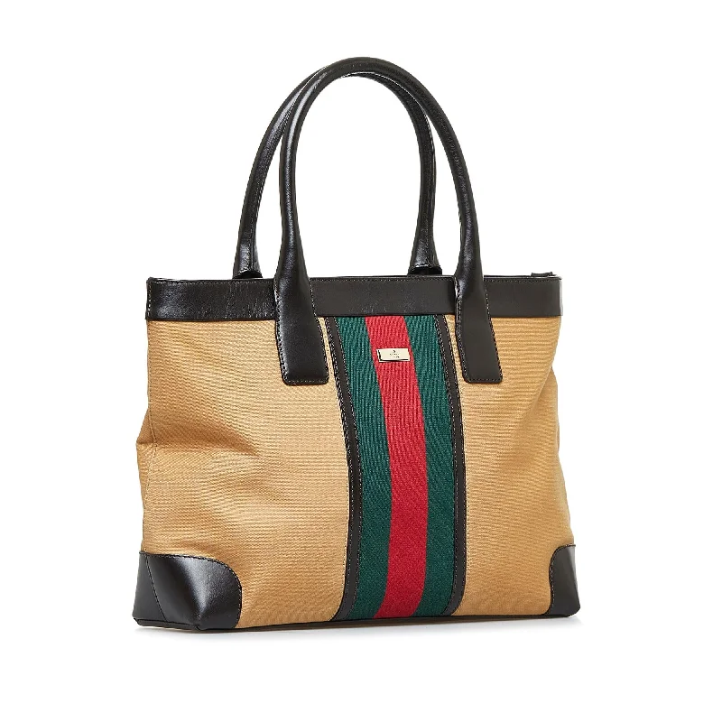 Gucci tote bags for women with a printed Gucci logoGucci tote bags for women with a printed Gucci logoGucci Web Tote (SHG-jtqe4n)