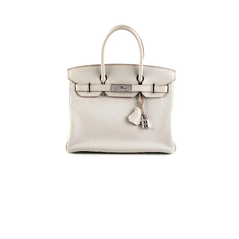 Hermes Birkin 30 Gris Perle Stamp P Square (2012)